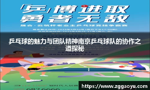 乒乓球的魅力与团队精神南京乒乓球队的协作之道探秘